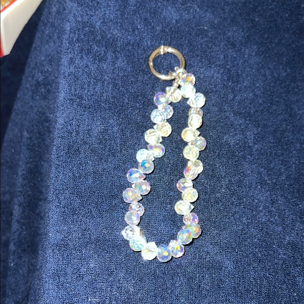 Elegant Crystal Beaded phone wristlet